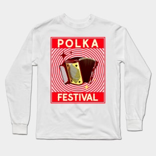 Polka Festival Red Long Sleeve T-Shirt